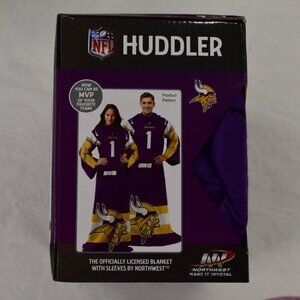 Northwest NFL Adult Minnesota Vikings Uniform Comfy Throw Blanket W/ Sleeves New